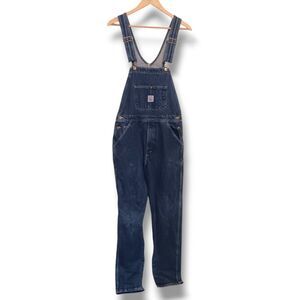 Vintage Pointer Brand Denim Overalls-Size 32x34-Adjustable Straps-Zip Fly